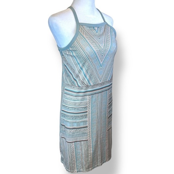 Prana Womens XS Ardor Dress Agave Samba Halter Neck Mini Dress Spaghetti Strap - Picture 2 of 11